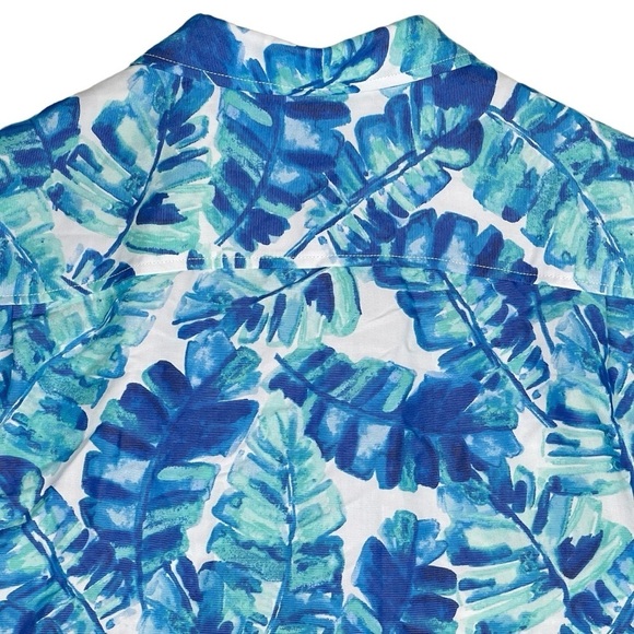 Tommy Bahama Coconut Point Island Zone Camp Shirt Mens 1XLB Jungle Grove Coolmax - Picture 7 of 11